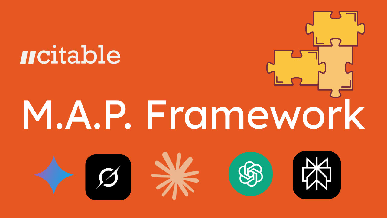 The Citable M.A.P. Framework: How AI Actually Talks About Your Brand